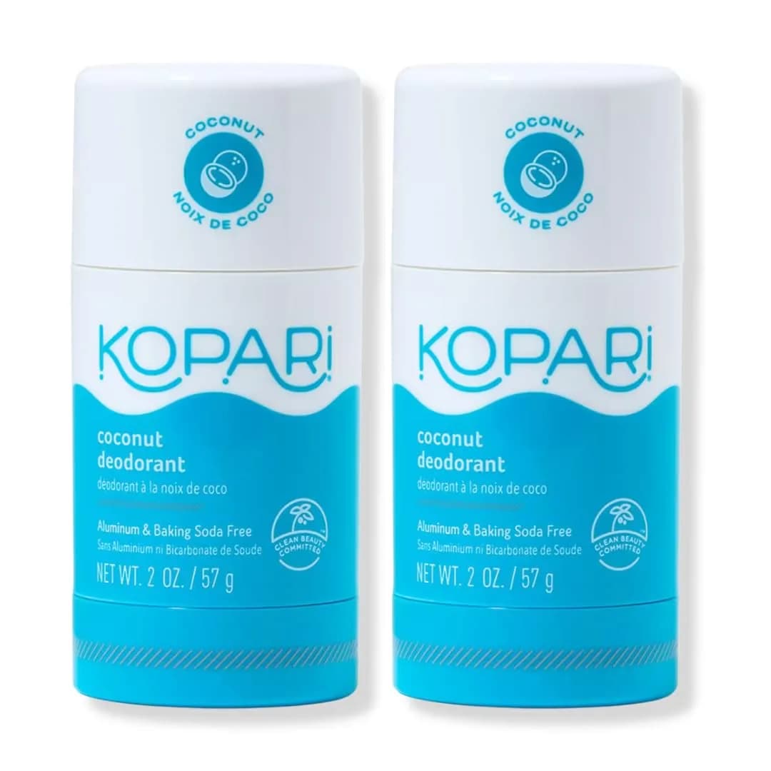 Kopari Aluminum Free Coconut Deodorant, Plant-Based Formula, 2 Ounce (59ml) | Beach Scent Odor Protection