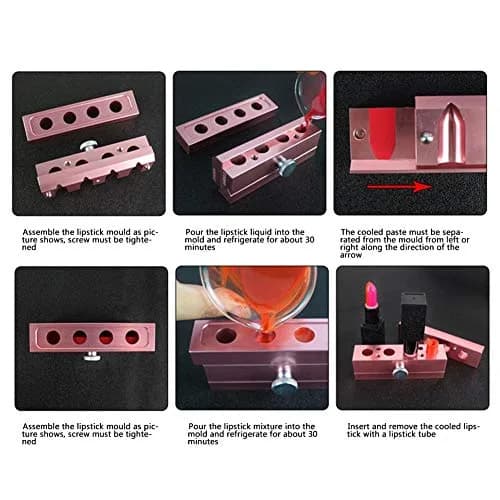 TOPINCN DIY Lipstick Kit Rose Gold Aluminum Alloy | Make Your Own Lipstick at Home thumbnail 7