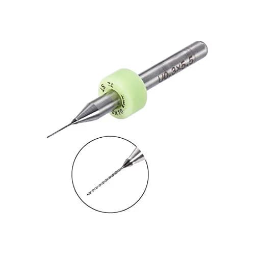uxcell 0.3mm Tungsten Carbide PCB Drill Bits 38mm (1.5") L, 3mm (1/8") Shank, 20-Piece Set | Precision Micro Drilling for Electronics & Crafts thumbnail 4