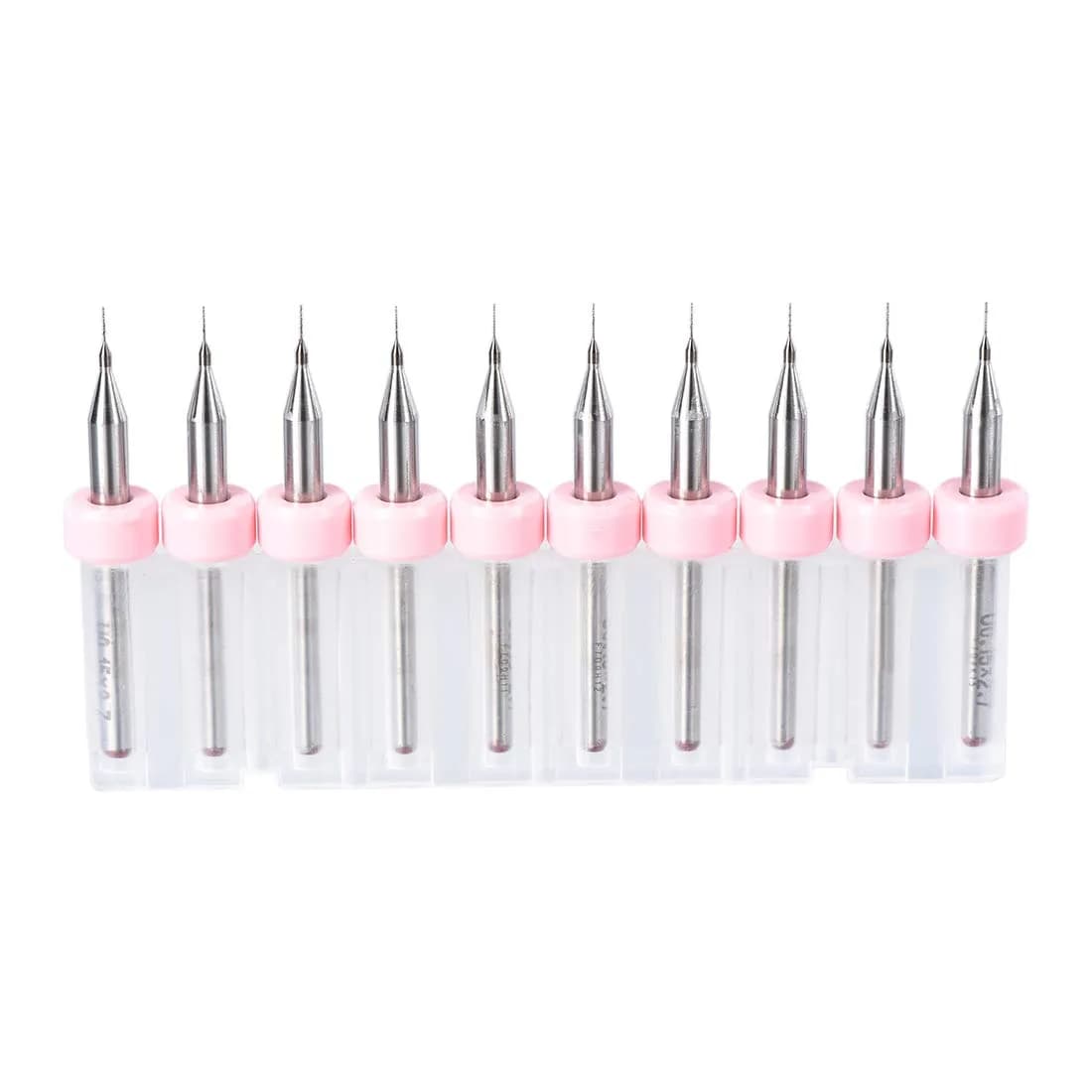 uxcell 0.15mm Tungsten Carbide PCB Micro Drill Bits 3mm (1/8") Shank, 38mm Length | 10 Pcs Set for Electronics & Woodworking