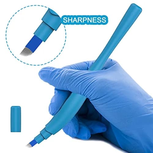 KAIQIKAIXI Disposable Microblading Pen 14F 0.2mm Needle, Pack of 5 | Precision Eyebrow Tattoo Tool for Permanent Makeup thumbnail 5