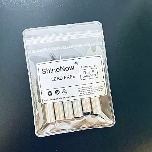 ShineNow T18 Soldering Iron Tips 6pcs Combo Set | Hakko FX-888D FX-888 FX8801 FX-600 Compatible thumbnail 14