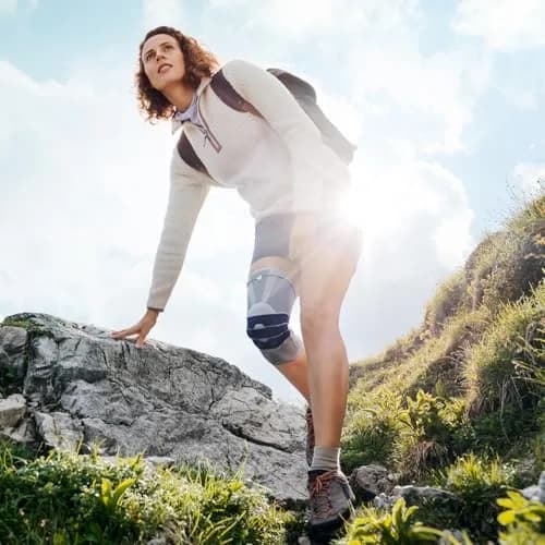 Bauerfeind GenuTrain Knee Brace Size 3 Titanium | Targeted Support for Pain Relief and Stabilization thumbnail 8