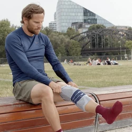 Bauerfeind GenuTrain Knee Brace Size 3 Titanium | Targeted Support for Pain Relief and Stabilization thumbnail 9