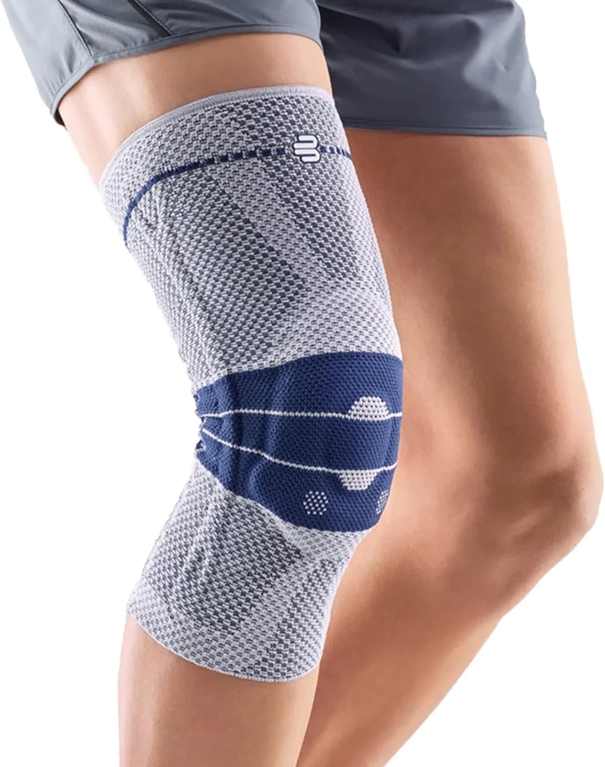 Bauerfeind GenuTrain Knee Brace Size 3 Titanium | Targeted Support for Pain Relief and Stabilization — Titanium
