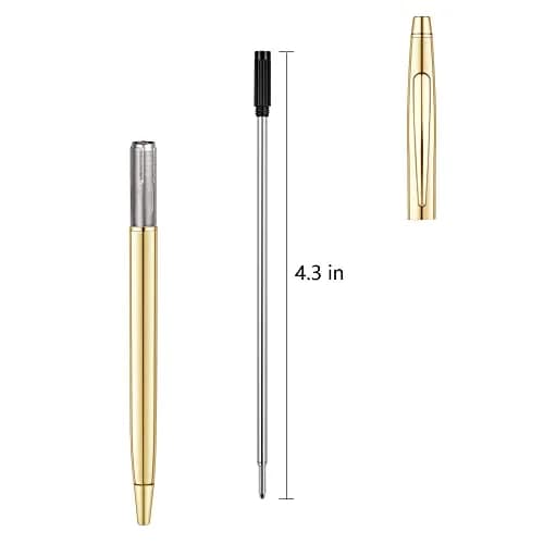 Unibene Cross Compatible Ballpoint Pen Refills 20 Pack, 1.0mm Medium Point | Smooth German Ink Refill for Cross Pens thumbnail 4