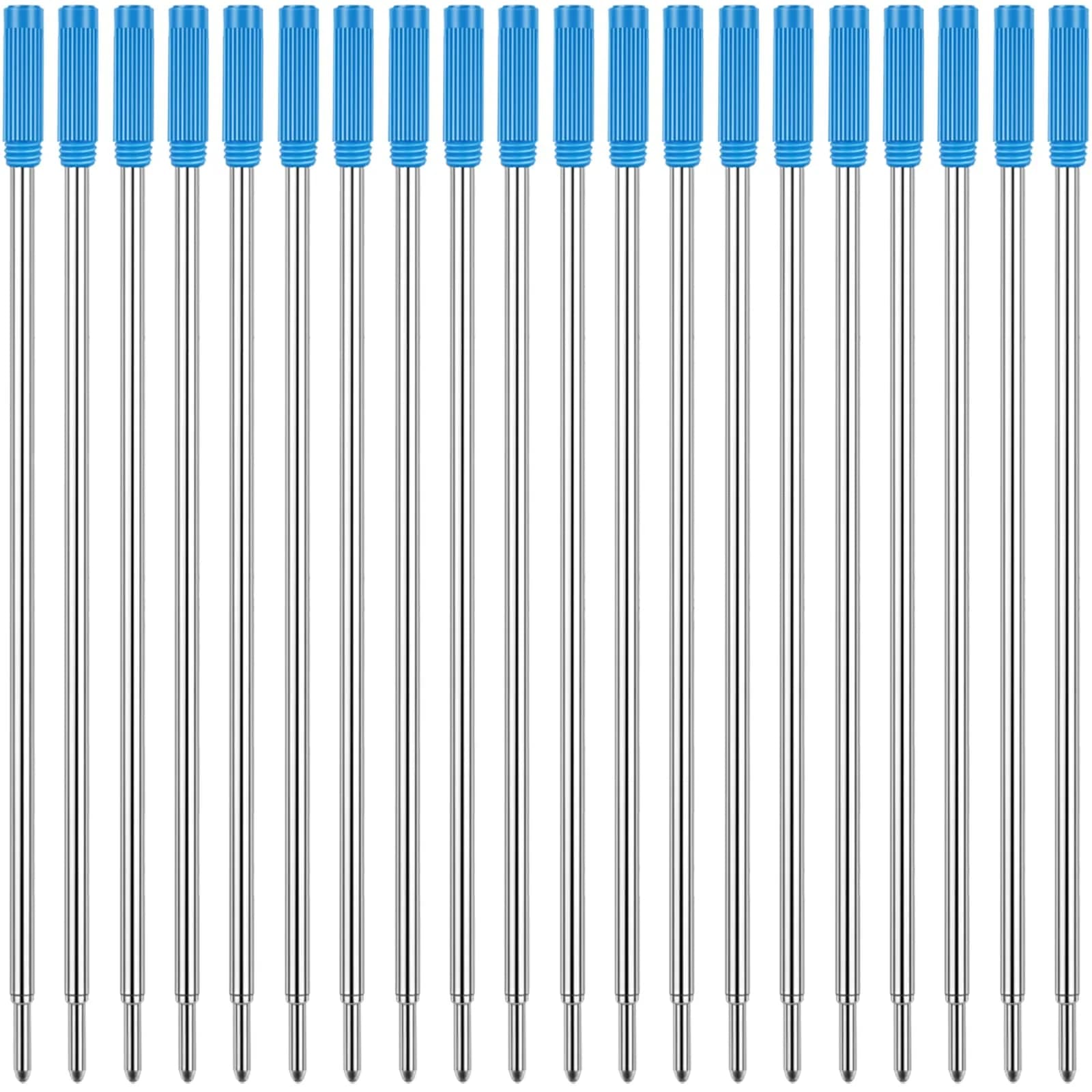 Unibene Cross Compatible Ballpoint Pen Refills 20 Pack | Medium Point, German Ink, Smooth Writing (4.3'' Length) — Blue for Cross