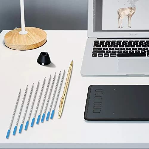 Unibene Cross Compatible Ballpoint Pen Refills 20 Pack, 1.0mm Medium Point - Blue, Smooth German Ink thumbnail 5