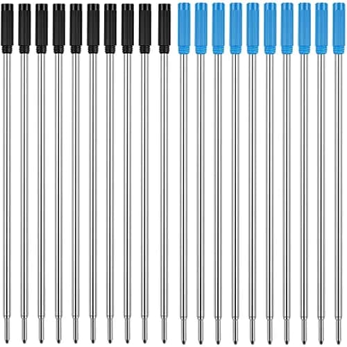 Unibene Cross Compatible Ballpoint Pen Refills 20 Pack | Medium Point, German Ink, Smooth Writing (4.3'' Length) thumbnail 1