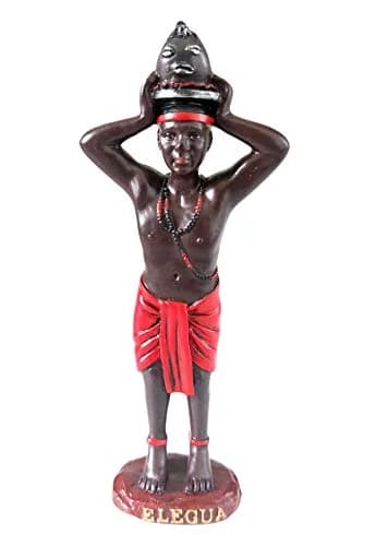 Anne's Boutique Santeria Elegua Statue - Religious Figurine 5 Inches | Handmade Resin Decor thumbnail 1