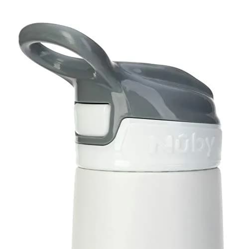 Nuby Thirsty Kids No Spill Flip-It Reflex Stainless Steel Travel Cup 300ml (10.1 Oz) | Insulated for 10 Hours thumbnail 7