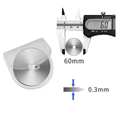 Sopito 60MM Rotary Cutter Blades | Heavy Duty Japanese Steel, Sharp & Compatible with Most Rotary Cutters thumbnail 2