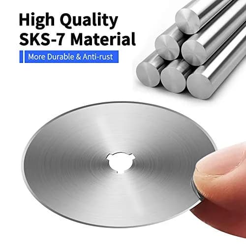 Sopito 60MM Rotary Cutter Blades | Heavy Duty Japanese Steel, Sharp & Compatible with Most Rotary Cutters thumbnail 4