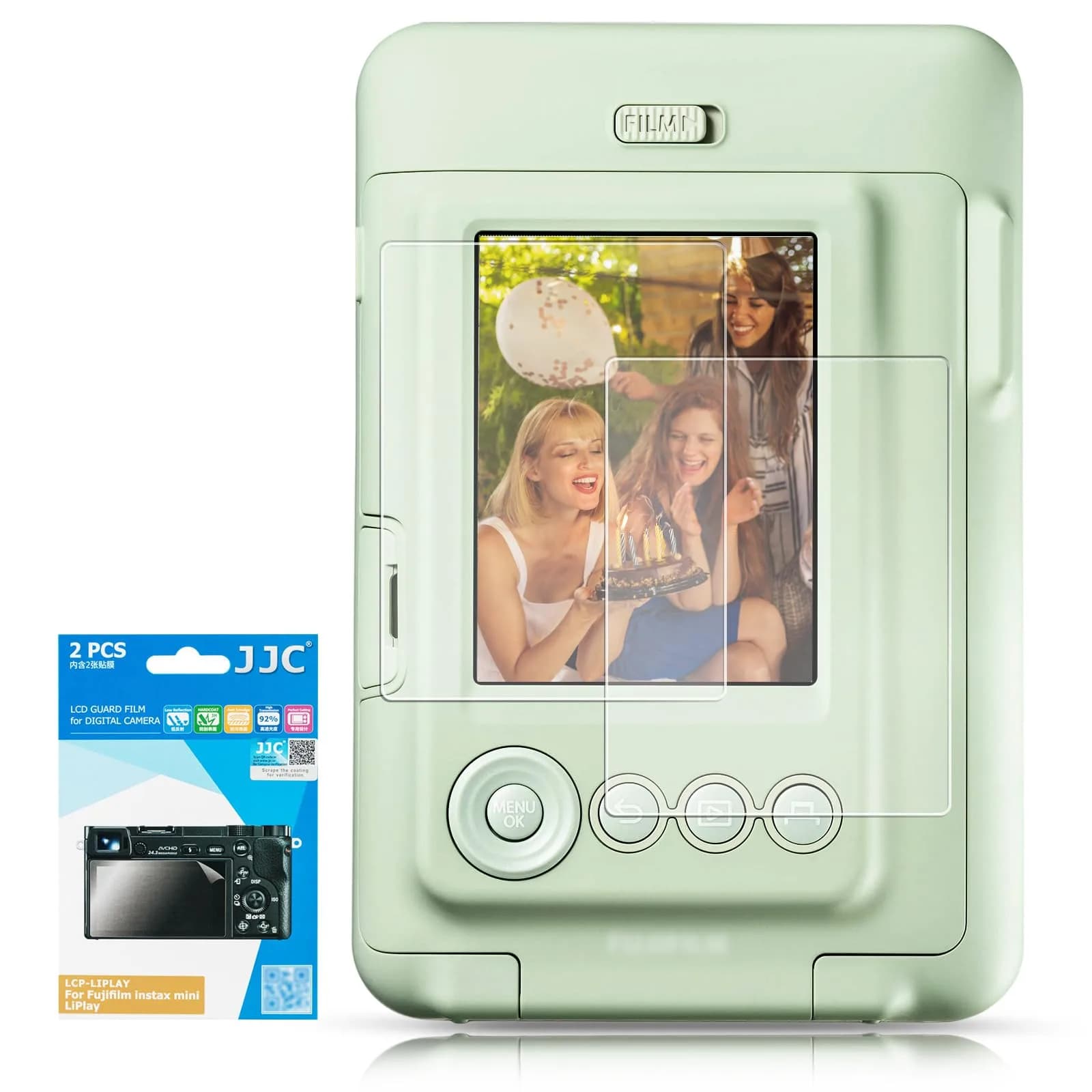 JJC Tempered Glass Screen Protector for Ricoh GR IV (2-Pack) | 9H Hardness, Ultra-Clear, Bubble-Free — for Insta Mini Liplay