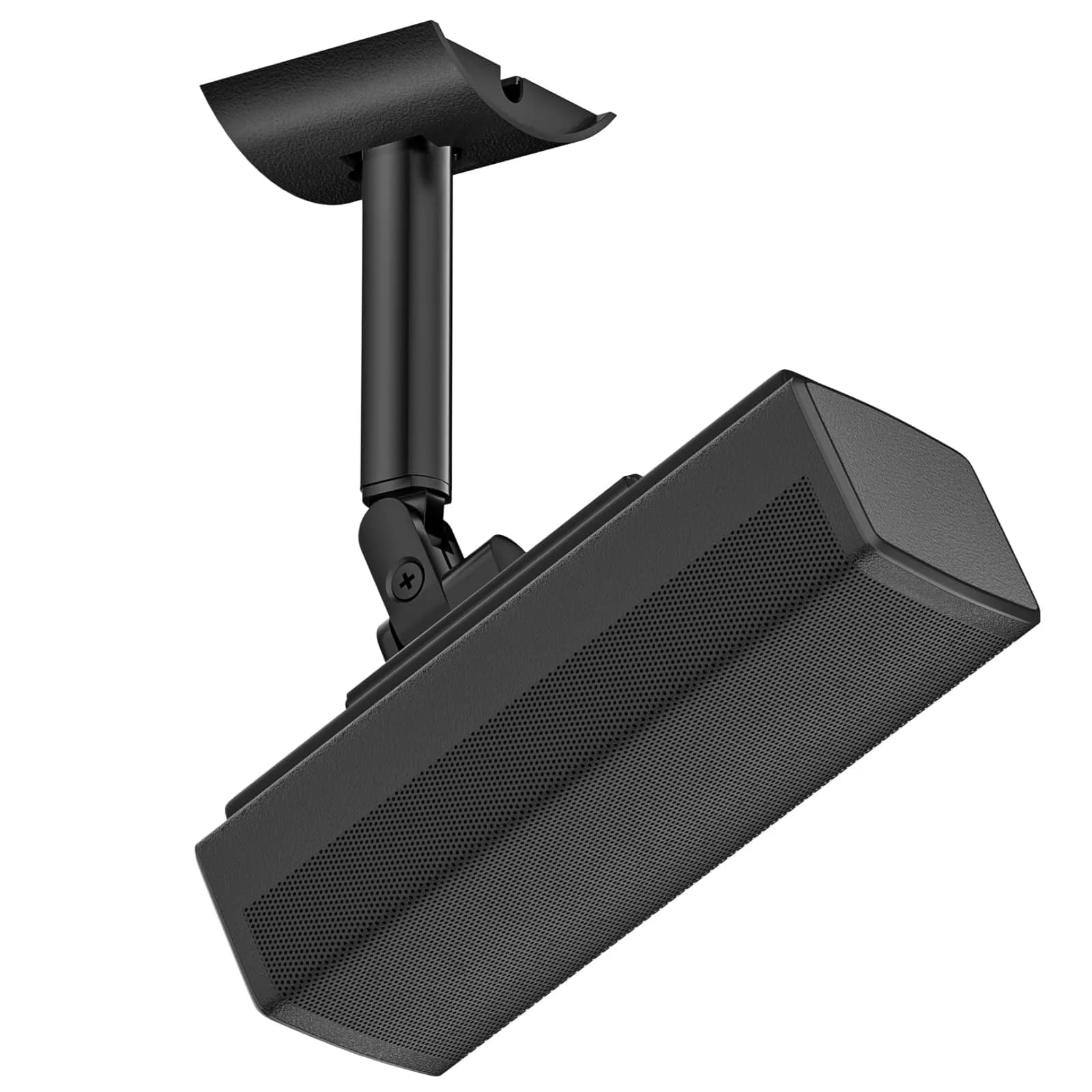 tiebutie White Adjustable Speaker Wall Mount | Ceiling & Wall Mount for Bose UB-20 Series II, SoundTouch, CineMate, Acoustimass, Cube Surround Bracket — Black