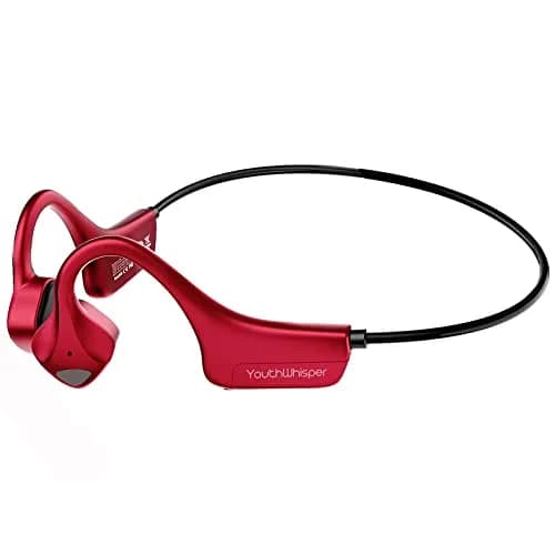 YouthWhisper Bone Conduction Headphones Bluetooth - Open-Ear Red | 28g (0.99oz) thumbnail 1