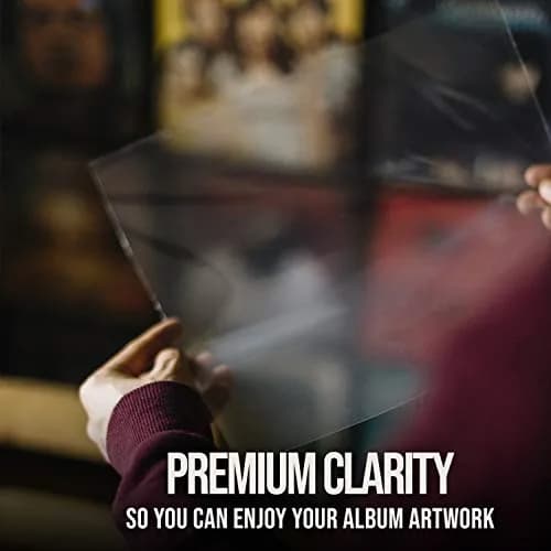 Vinyl Fever Record Sleeves [25 Pack] - Crystal Clear Outer Album Covers - Durable 3 Mil Thick Polypropylene Vinyl Sleeves for 12 Inch Lps and Archival Album Storage | 12.75"x12.75" Perfect Fit Sleeves thumbnail 2