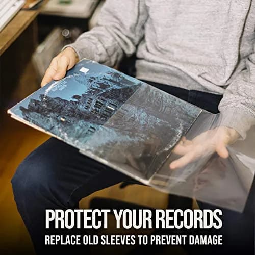 Vinyl Fever Record Sleeves [25 Pack] - Crystal Clear Outer Album Covers - Durable 3 Mil Thick Polypropylene Vinyl Sleeves for 12 Inch Lps and Archival Album Storage | 12.75"x12.75" Perfect Fit Sleeves thumbnail 3