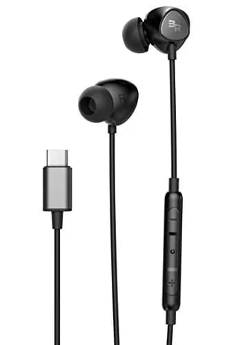 Bolle & Raven Thore Type C Wired Earbuds with Mic, 1.2m (4ft) Cord | HD Audio & Bass thumbnail 6