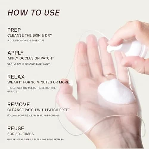 Dermaclara Silicone Patch Eyes & Forehead Kit | Reusable Overnight Wrinkle Pads for Frown & Smile Lines (1 Kit) thumbnail 7