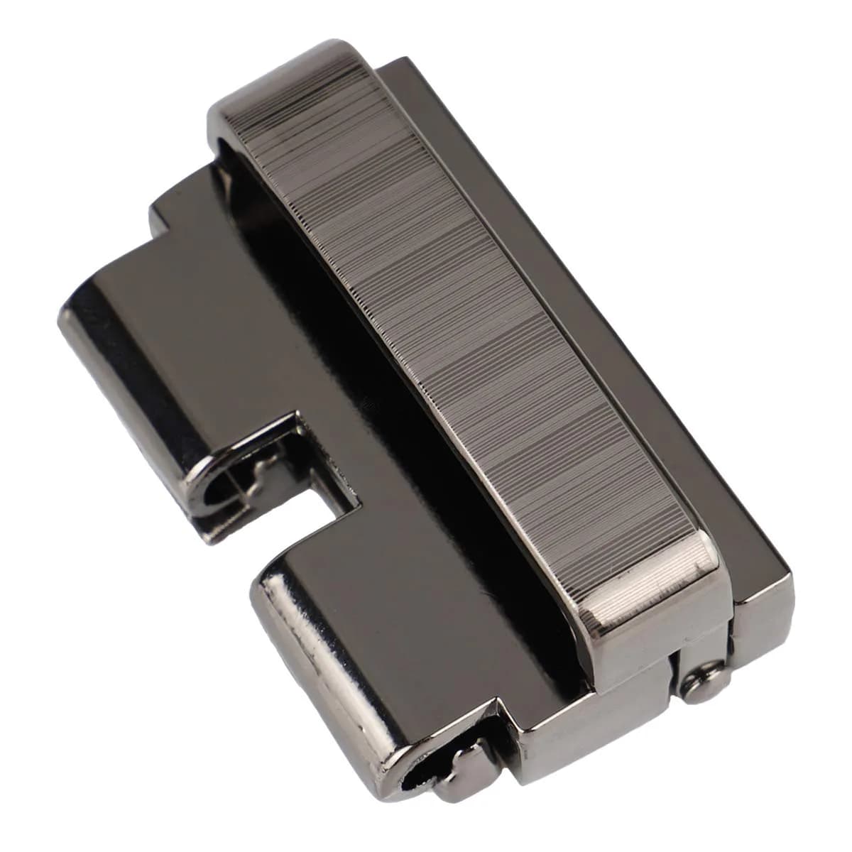 McFanBe Single Prong Belt Buckle 38mm (1.5 Inches) | Grey Polished Alloy Replacement Buckle