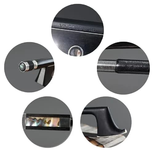 VINGOBOW Carbon Fiber Violin Bow 4/4 Size | Powerful & Wild Tone, 60g Lightweight thumbnail 3