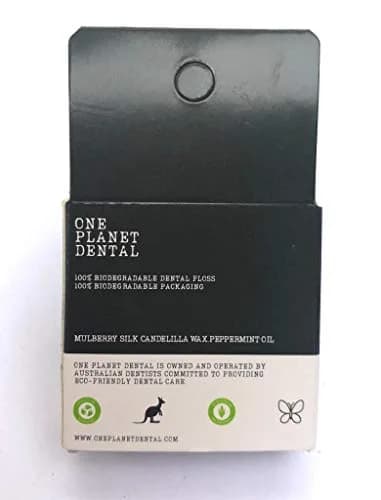 One Planet Dental Biodegradable Silk Dental Floss | Zero Waste Floss | Peppermint | 39m (129 Foot) | Plastic Free thumbnail 5