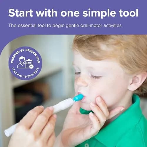 TalkTools Sensi Oral Motor Therapy Essential Vibration Tool with Textured Chewy Tip | Grey thumbnail 2