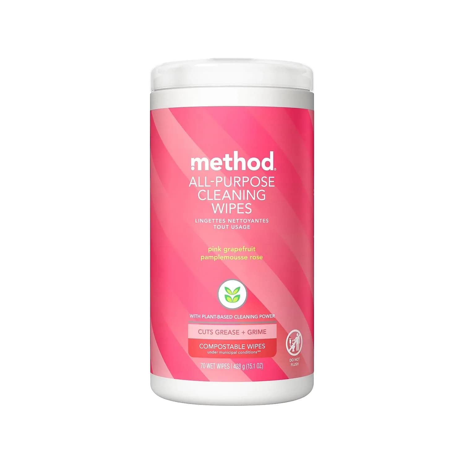 Method All-Purpose Cleaning Wipes, French Lavender, 70 Count | Compostable, Plant-Based, 3 Pack — All Purpose Cleaning Wipes