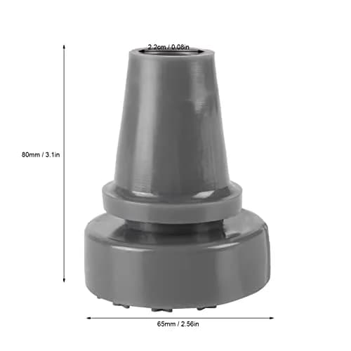 Pongnas Rubber Cane Tip Pad 2.2cm | 360° Rotating, Anti-Slip, Steel Support thumbnail 5