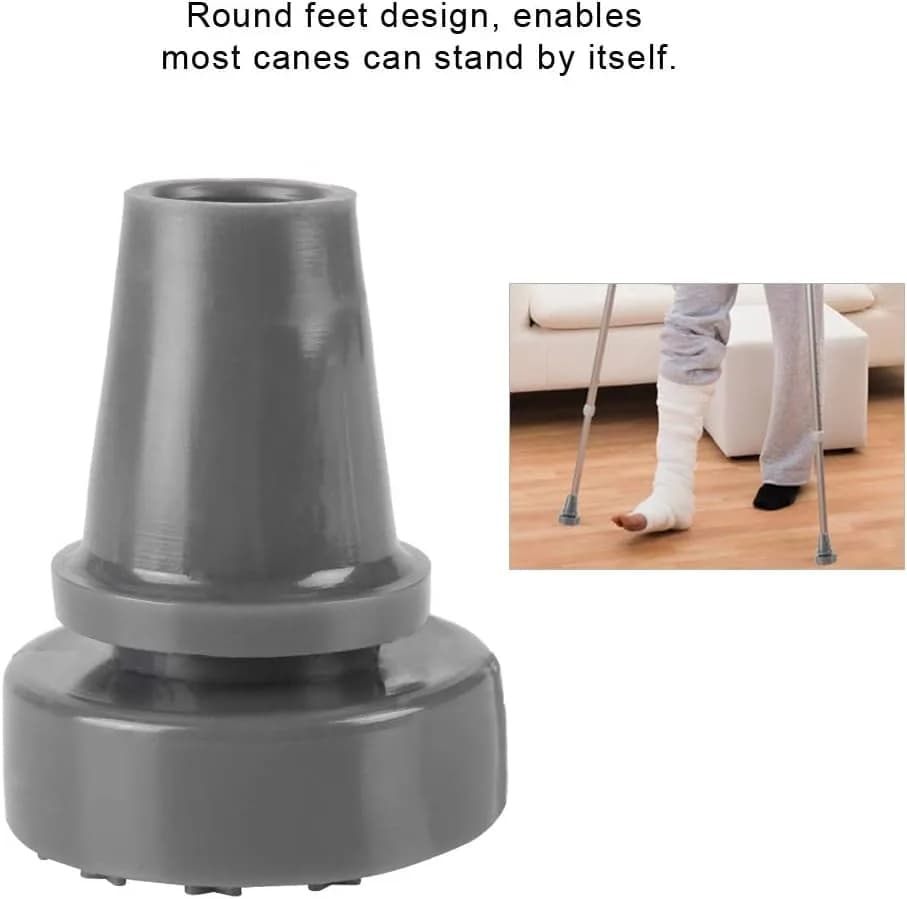 Pongnas Rubber Cane Tip Pad 2.2cm | 360° Rotating, Anti-Slip, Steel Support thumbnail 10