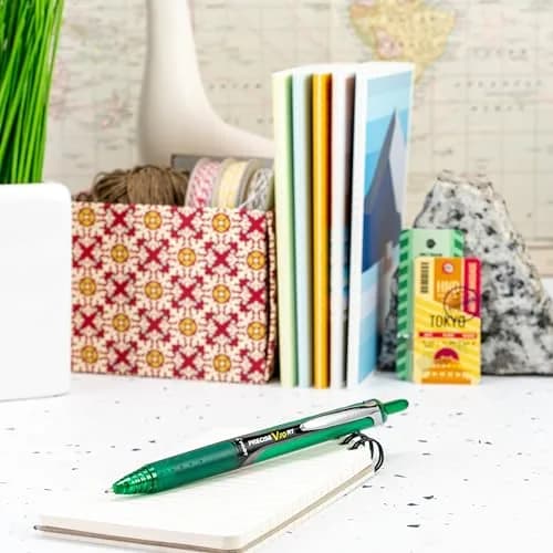 PILOT Precise V10 RT Retractable Ball Pens, 1.0mm Bold Point, Green, 12-Pack | Smooth Writing Liquid Ink thumbnail 4