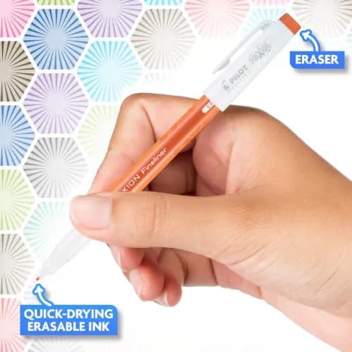 PILOT FriXion Fineliner Erasable Marker Pens, Fine Point 0.7 mm, Assorted 10 Colors | Acid-Free & Fade-Resistant thumbnail 4