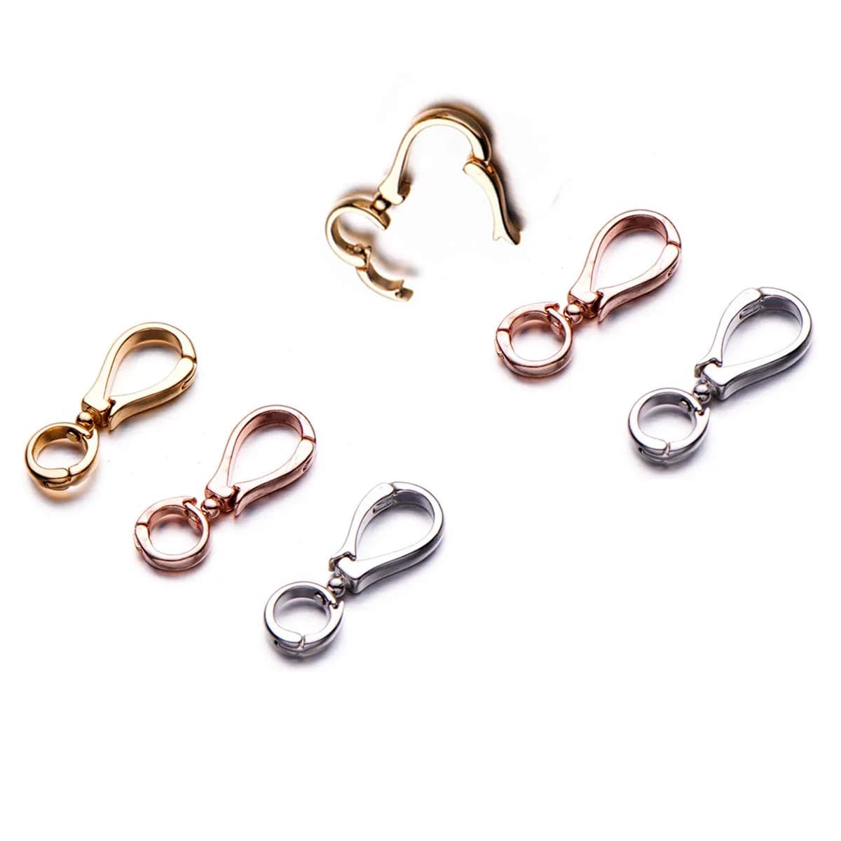 Zpsolution Swivel Bails for Pendants, Dual Ended Connector Charm | Interchangeable Jewelry Clasp - main product image