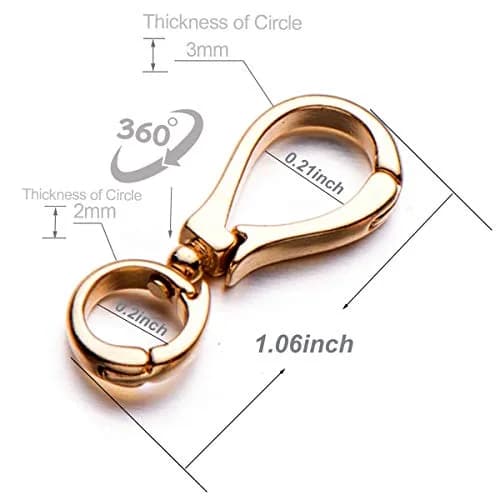 Zpsolution Swivel Bails for Pendants, Dual Ended Connector Charm | Interchangeable Jewelry Clasp thumbnail 3