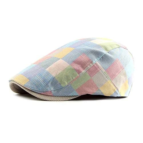 Gudessly Unisex Newsboy Hat Flat Ivy Gatsby Cabbie Cap 55-60cm | Vintage Cotton Beret for Men & Women thumbnail 1