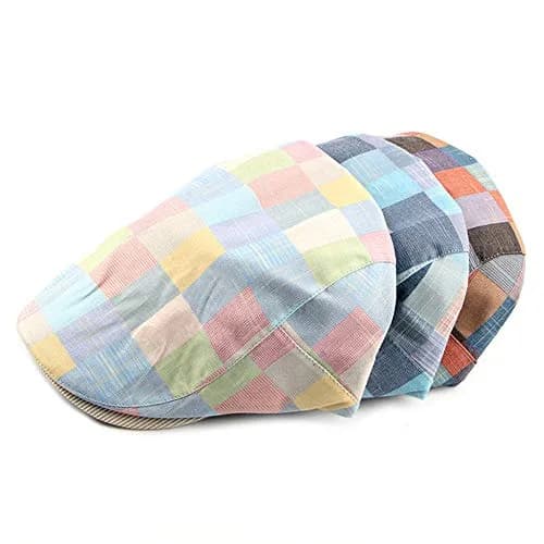 Gudessly Unisex Newsboy Hat Flat Ivy Gatsby Cabbie Cap 55-60cm | Vintage Cotton Beret for Men & Women thumbnail 4