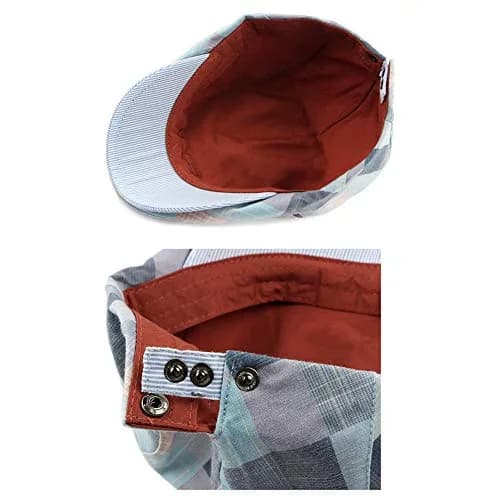 Gudessly Unisex Newsboy Hat Flat Ivy Gatsby Cabbie Cap 55-60cm | Vintage Cotton Beret for Men & Women thumbnail 3