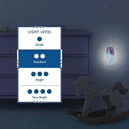 Disney Frozen 45670 LED Night Light, Anna & Elsa, Plug-in | Light-Sensing, Energy-Efficient thumbnail 4