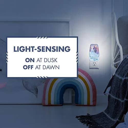 Disney Frozen 45670 LED Night Light, Anna & Elsa, Plug-in | Light-Sensing, Energy-Efficient thumbnail 6