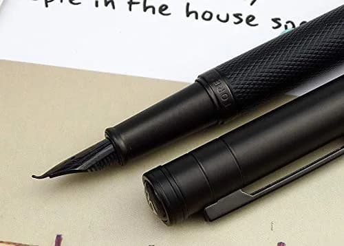 erofa Black Forest Fountain Pen Titanium Black Bent Nib 138mm (5.43in) | Calligraphy Gift Pen thumbnail 3