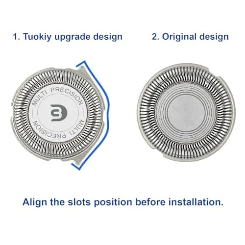 tuokiy SH30 Replacement Heads for Philips Norelco Series 2000, 3000, 1000 & S1560, S738 (3-Pack) thumbnail 6