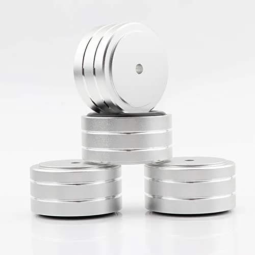 Monosaudio Silver 4pcs CE_ACCESSORY Load 400KG Anti Vibration Pads 40 x 20mm thumbnail 6