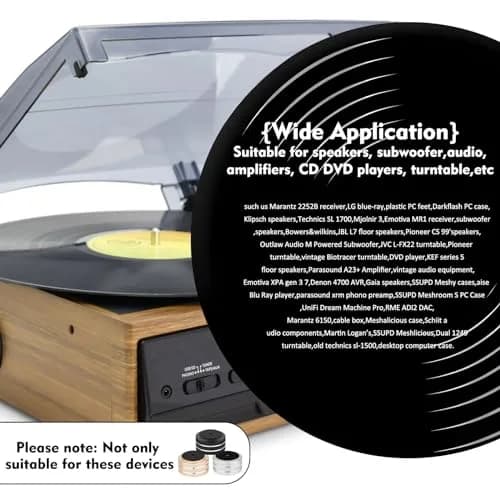 Monosaudio 4Pcs Aluminum Speaker Isolation Feet 40mm x 20mm | Load 400KG Anti Vibration Pads thumbnail 3