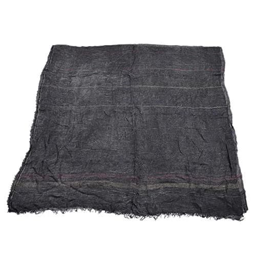 Kangqifen Unisex Striped Cotton Linen Scarf 75x35 inches | Lightweight & Soft for All Seasons thumbnail 3