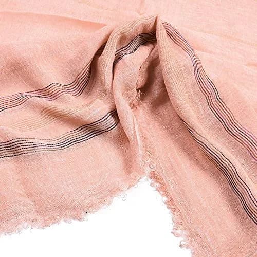 Kangqifen Unisex Soft Cotton Linen Scarf 75 x 35 inches | Lightweight & Stylish thumbnail 4