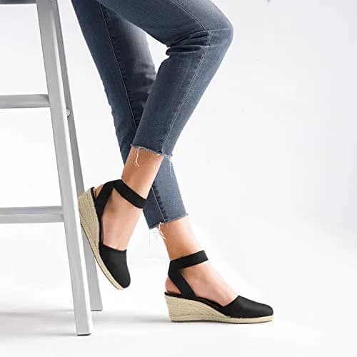 DREAM PAIRS Women's Ankle Strap Wedge Sandals 10 | Stylish Comfort for Summer thumbnail 7