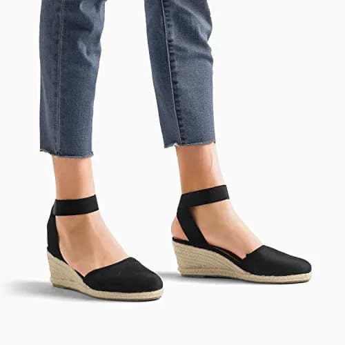 DREAM PAIRS Women's Ankle Strap Wedge Sandals 10 | Stylish Comfort for Summer thumbnail 8