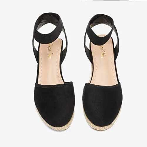 DREAM PAIRS Women's Ankle Strap Wedge Sandals 10 | Stylish Comfort for Summer thumbnail 2