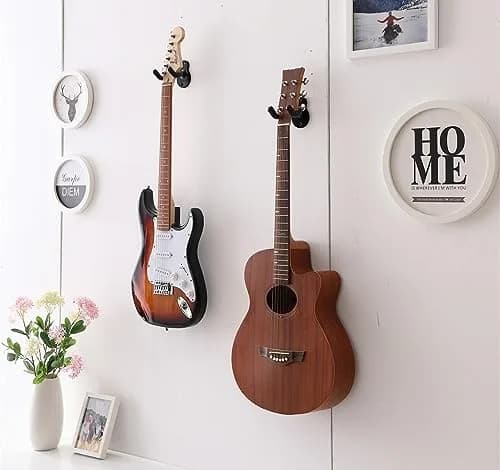 Sound harbor Guitar Wall Mount Hanger for All Guitar Sizes | Deep 'U' Cradle for Secure Display thumbnail 4